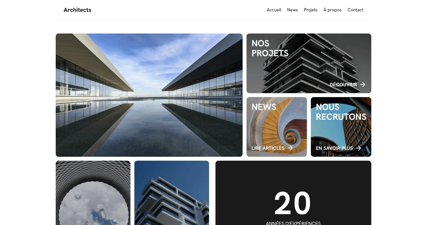 Capture principale du projet Architecture SA